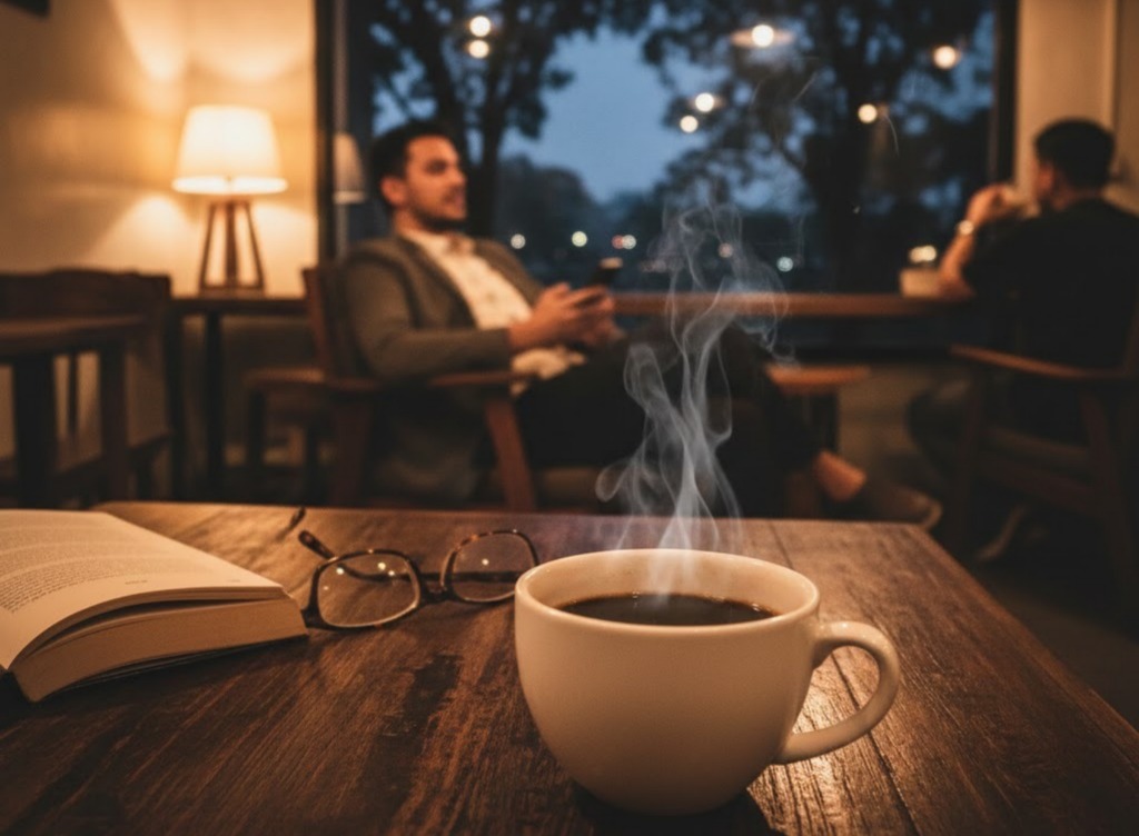 Menikmati kopi di suasana tenang Tempo Dulu Kopi Denpasar