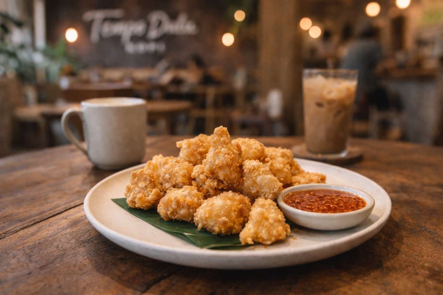 Camilan hangat dan renyah di Tempo Dulu Kopi dengan suasana santai