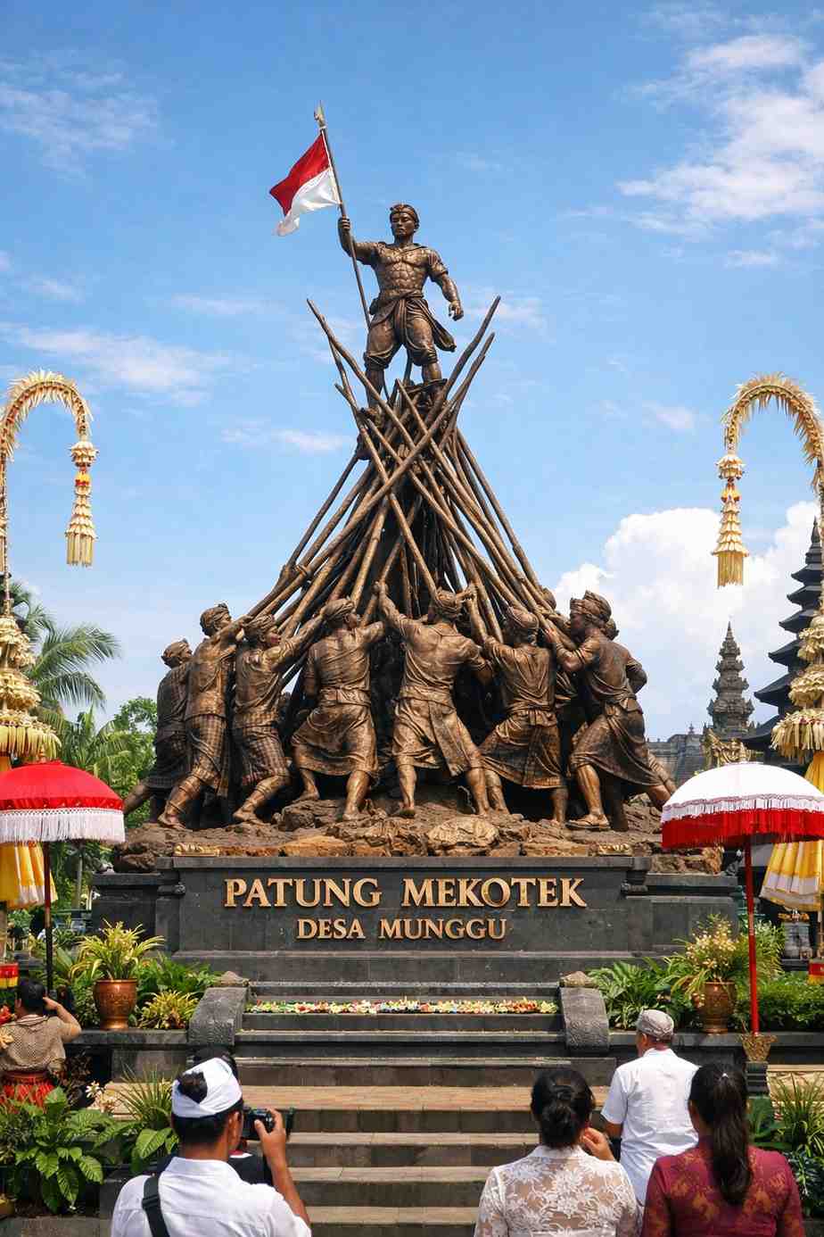 Patung Mekotek Desa Munggu di Kecamatan Mengwi Badung