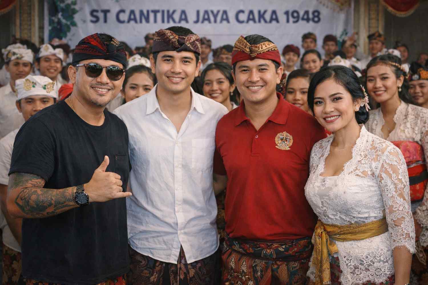 Kedatangan Cicit Presiden Soeharto di ST Cantika Jaya Caka 1948 bersama generasi muda