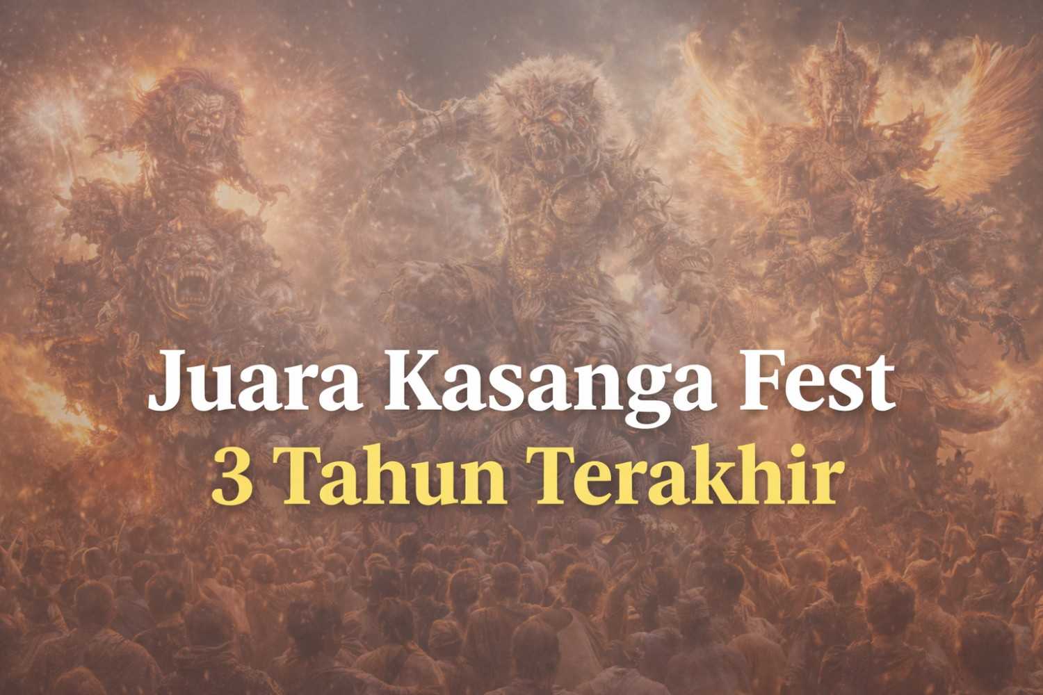 Juara Kasanga Fest 3 Tahun Terakhir