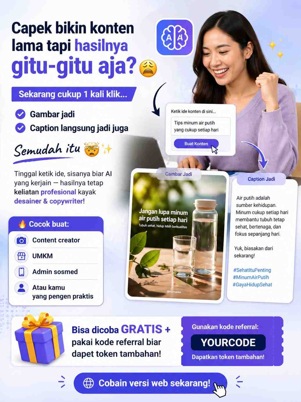 bikin konten pakai AI